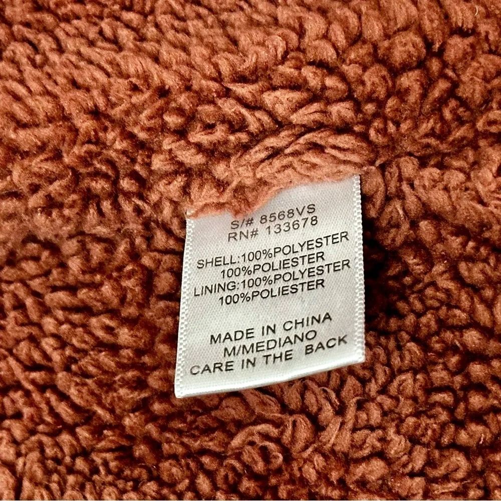 Love Tree Sz M Puffer Draw String Vest Gorpcore Crunchy Cozy Fall Pumpkin Patch